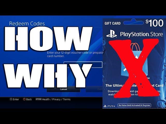 How to Fix Unable to Redeem Code PS4 - PSN Gift Card Not Working