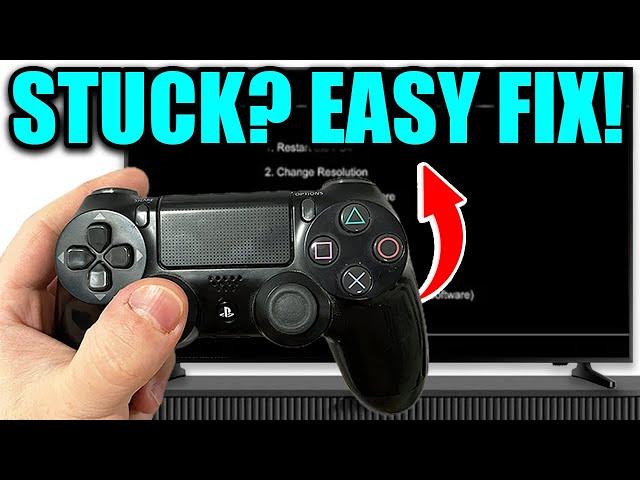 How to Fix PS4 Stuck in Safe Mode! PS4 Safe Mode Loop Easy Fix!