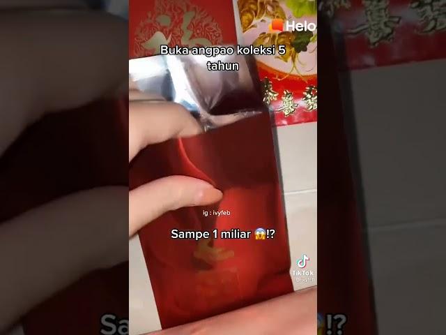 buka angpao koleksi tahun sampe 1 miliar !? ( kaget gk tuh ? Ig/youtube : ivyfeb) #shorts