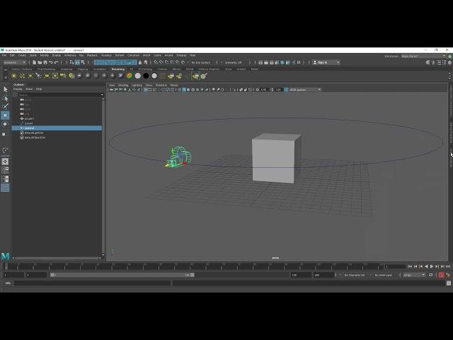 Maya Attaching Camera to Motion Path