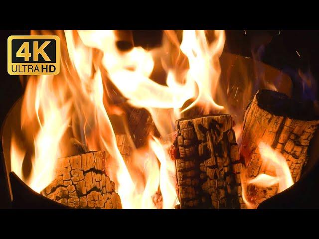 4K Outdoor Oven Flames  Relaxing Crackling Fire for Cozy Moments