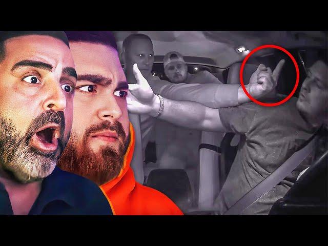 LosPollosTV And Dad React To Uber Driver Does Not Take Crap From Entitled Rider!