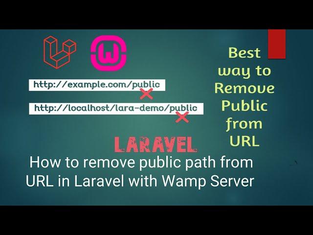 How to remove public path from URL in Laravel with Wamp Server