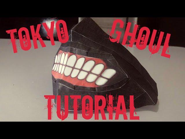 MÁSCARA DO KANEKI - TOKYO GHOUL | TUTORIAL [PAPERCRAFT]