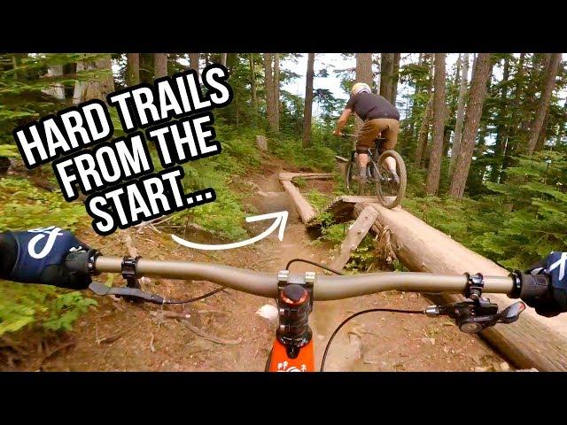 First Lap In Whistler Bike Park On ONLY Hard Trails...