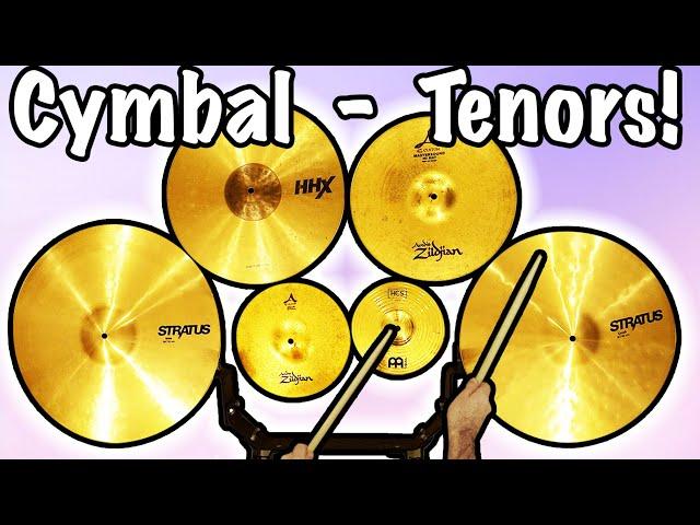 I made a set of TENOR DRUMS out of CYMBALS!