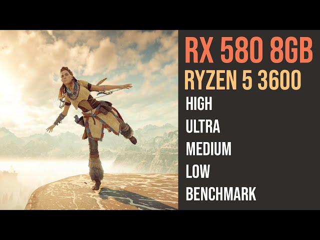 RX 580 8GB Horizon Zero Dawn | Ryzen 5 3600 | 1080p