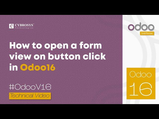 How to Open a Form View on Button Click in Odoo 16 | Odoo 16 Development Tutorial