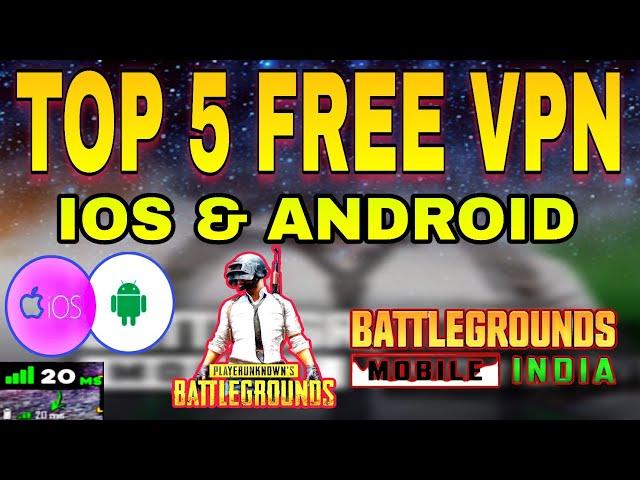 FREE top 5 VPN for iOS and Android | BGMI out side India | low ping | iOS & ANDROID | @HSBstillRollinG