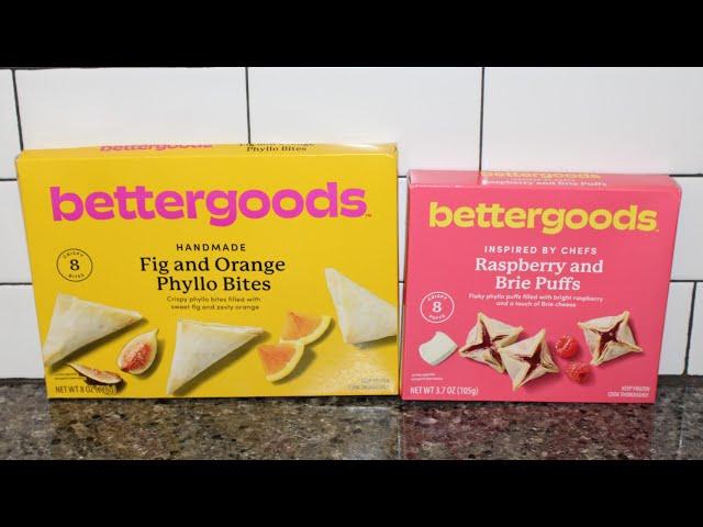 BetterGoods by Walmart: Fig & Orange Phyllo Bites and Raspberry & Brie Puffs Review