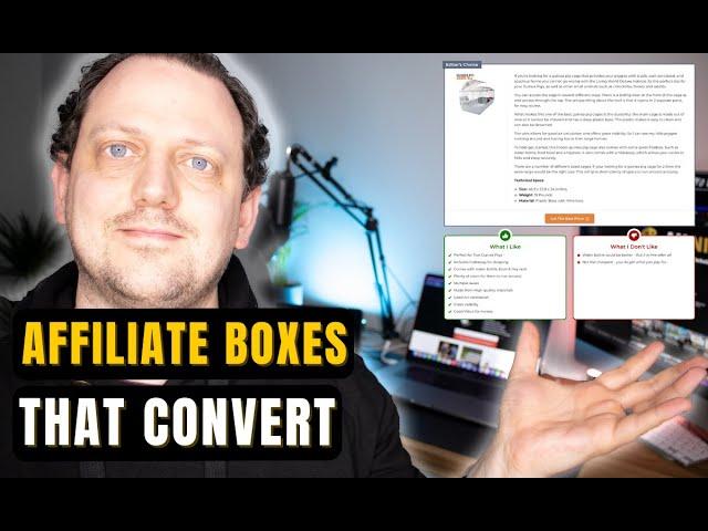 How To Create Affiliate Product Boxes In Wordpress (Takes less than 5 minutes!)