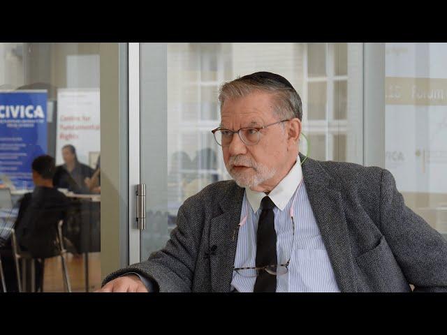 Interview with Professor Joseph Weiler: Centre for Fundamental Rights Research Methods Workshop 2024