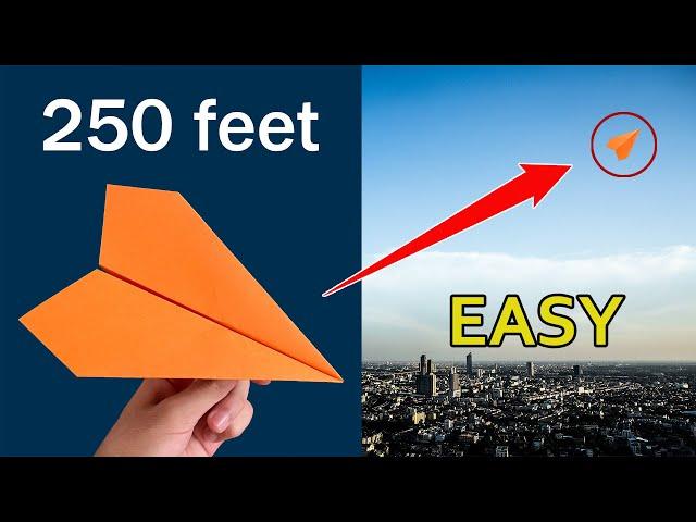 How To Make Paper Airplane That Flies Far / Fold Easy Plane