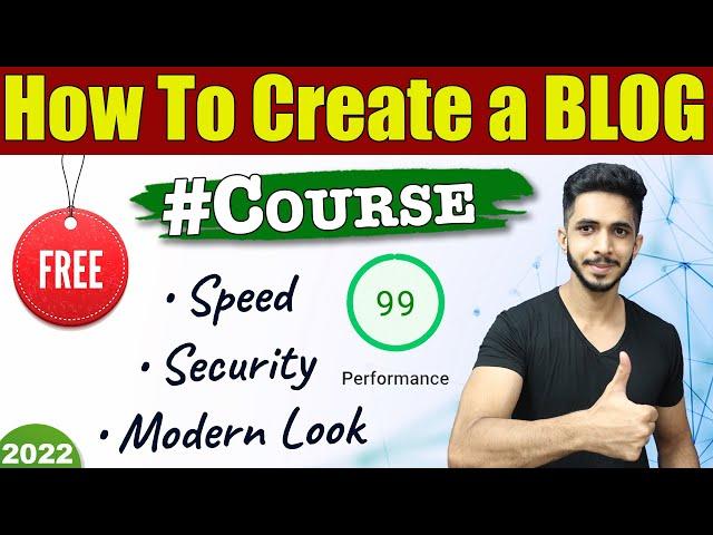 How to Create a Blog (Course in Hindi) 2022  - Get FREE Blogging Course