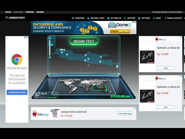 Speedtest Telkom Indihome 300 Mbps!