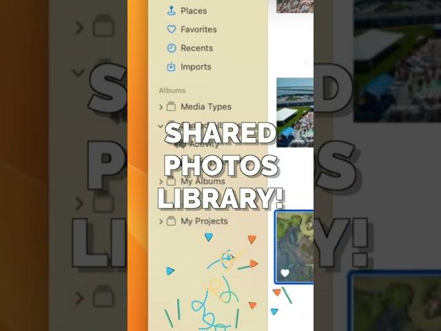 Shared Photos Library in MacOS Ventura #shorts #macosventura