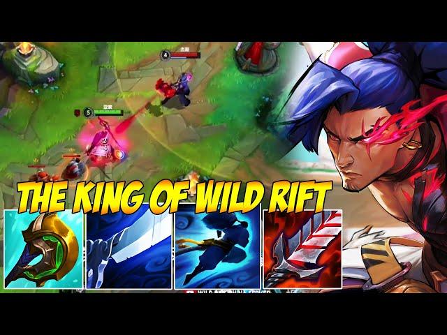 THE KING OF WILD RIFT WITH YASUO -  WTF IS THIS PLAYER!