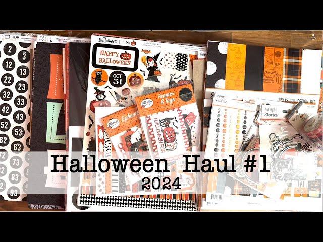 Halloween Scrapbook Haul #1 - 2024