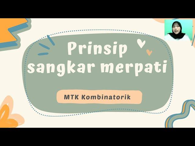 PRINSIP SANGKAR MERPATI || MATEMATIKA KOMBINATORIK