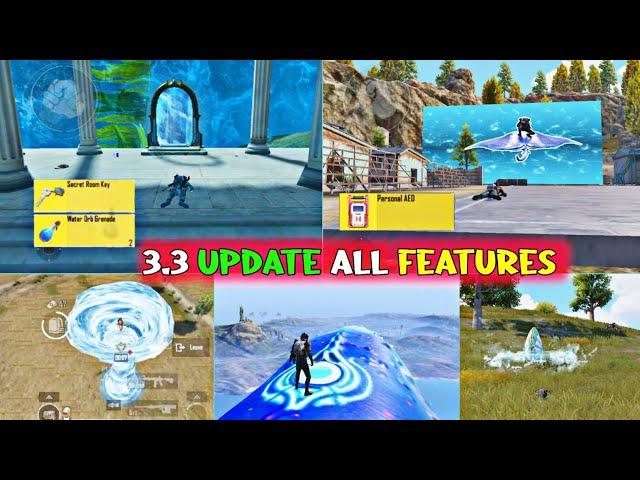 Top 100 Secret Features In 3.3 Update In New Ocean Odyssey Mode BGMI || Pubg Mobile 3.3 Update