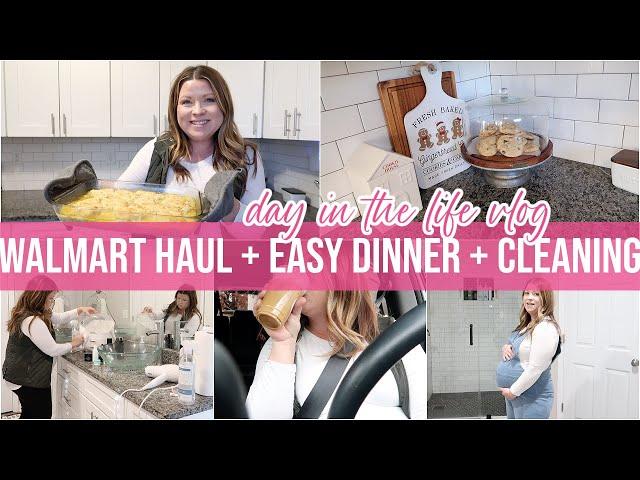 DAY IN THE LIFE VLOG | walmart haul + an easy dinner + clothing haul + clean with me