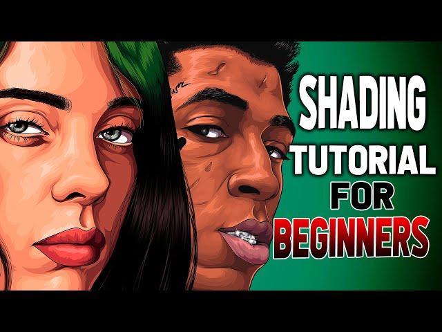 SHADING TUTORIAL FOR BEGINNERS ( ADOBE ILLUSTRATOR )