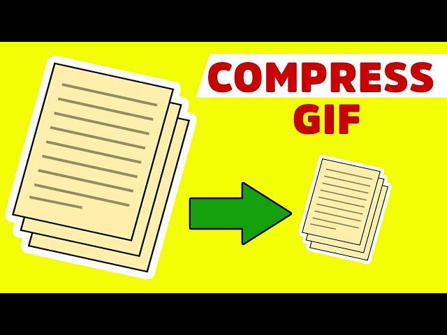 How To Compress Gif File? | Reduce Gif Image Size | Compress Gif Animation | Make Gif Smaller