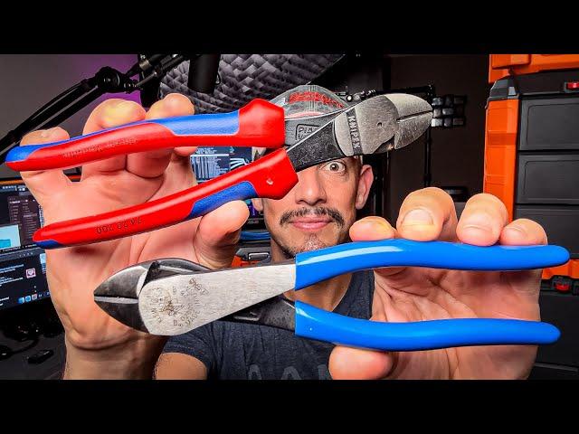 KNIPEX vs KLEIN diagonal side cutters (BEST cable cutters)