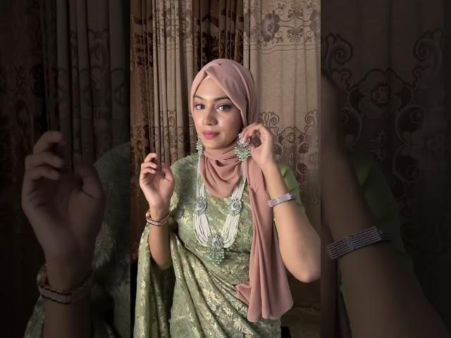 Hijab tutorial with earring