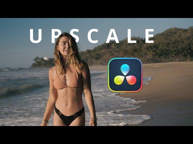 How to upscale to 4K or 8K // DaVinci Resolve Tutorial. Super Scale explained with examples!