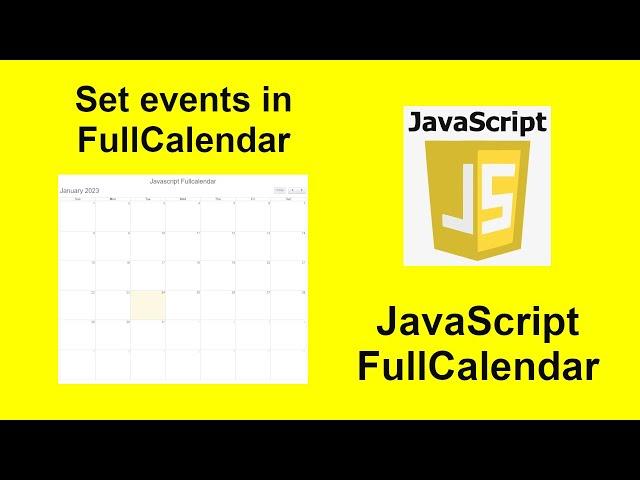 03 - How to create events in JavaScript FullCalendar with source code