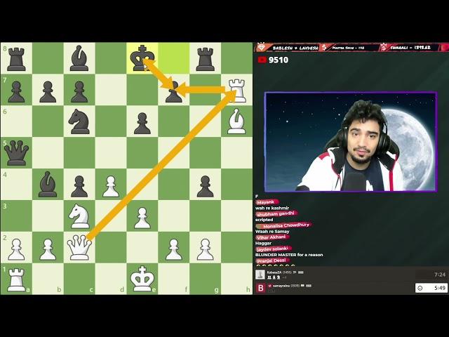 @Samay Raina 's Tactical chess is scary  | Blunder Master | chess | Subscribe