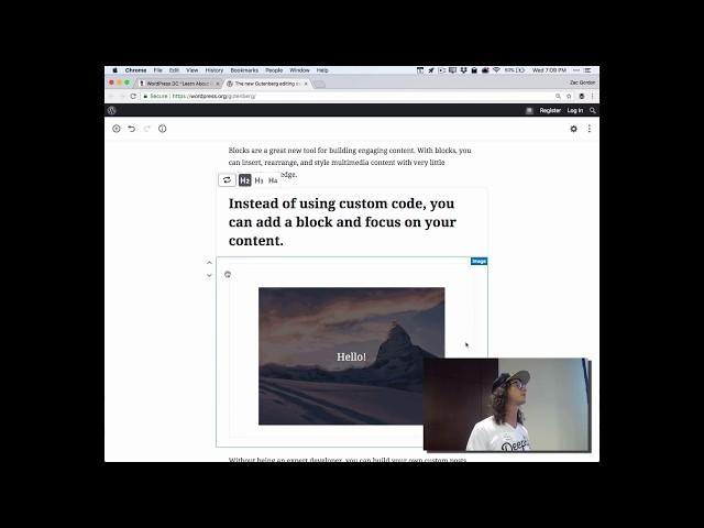 2018 Learn Gutenberg with Zac Gordon at WordPress DC / NOVA Meetup at Squidix