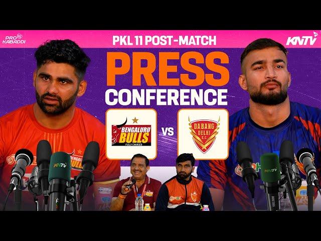 PKL 11 M24 | Bengaluru Bulls vs Dabang Delhi | Press Conference ft. Pardeep Narwal & Ashu Malik