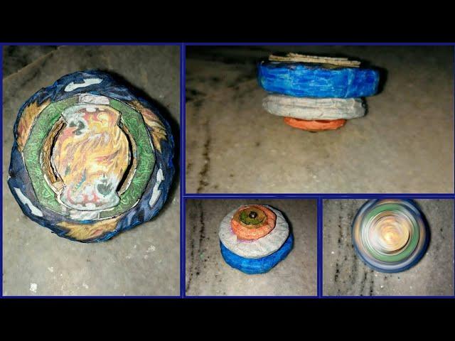 vanish Fafnir review with tapered disk and kick drivercardboard beyblade battle