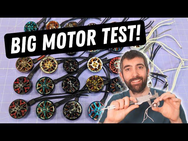 My biggest motor test yet!: The best motors for Ultralights, Cinewhoops and Freestyle!