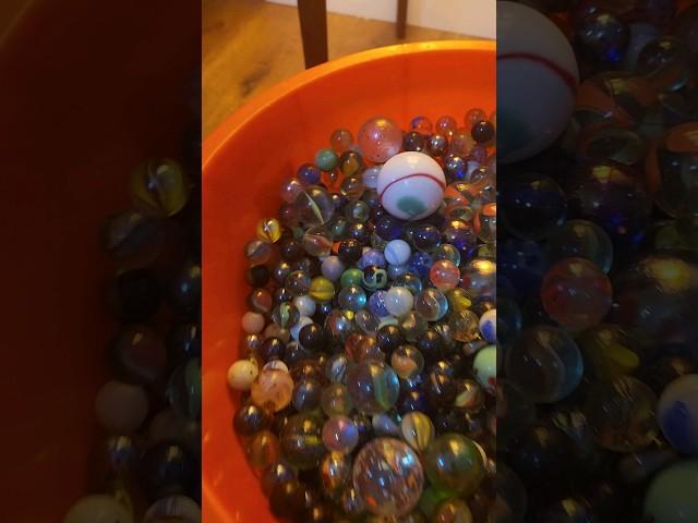 wow, 2500 vintage collectable glass marbles just come in .#vintage #rare #marbles #collectibles