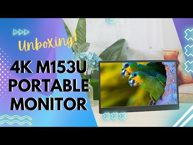 15.6" 4K UHD M153U Portable Monitor Unboxing ｜GeChic