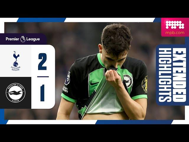 Extended PL Highlights: Tottenham 2 Brighton 1