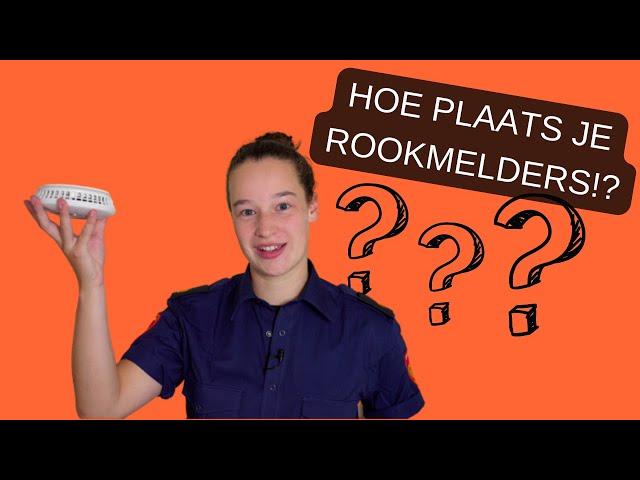 EEN ROOKMELDER PLAATSEN IS ZO GEPIEPT | Brandweervrouw Pascal laat het zien!