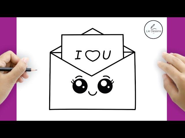 Comment Dessiner une Lettre de Coeur - Tutoriel Pas à Pas