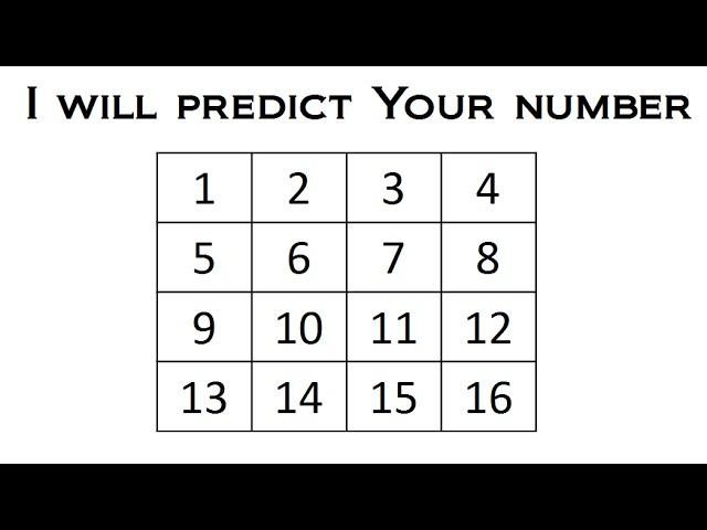 I Will Predict Your Number - Math Magic Trick