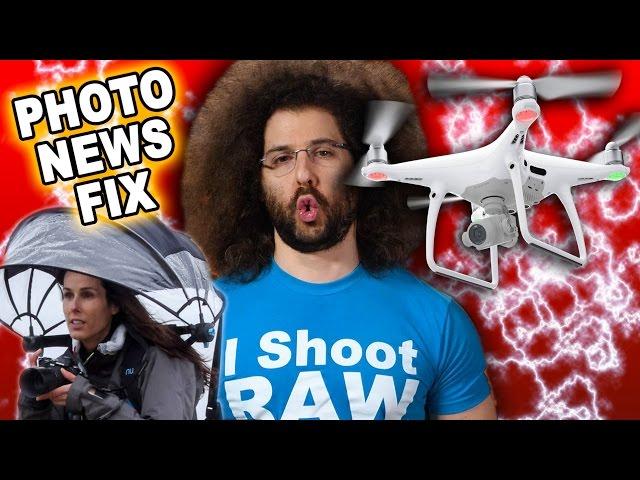 PHOTO NEWS FIX: What Happens When a Drone Is Struck by Lightning? DJI Phantom 4 Advanced, Nubrella?