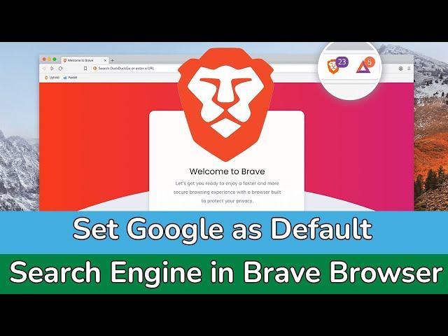 How to set default search engine to Google on Brave Browser?