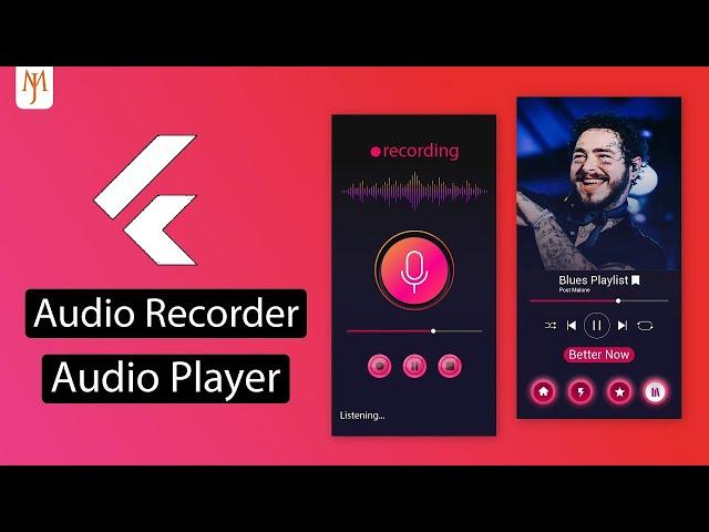 Flutter Audio Player and Audio Recorder