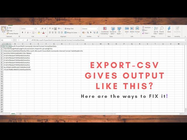 Export-CSV output issue