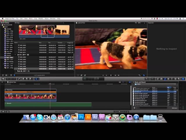 how to use optical flow in FCPX