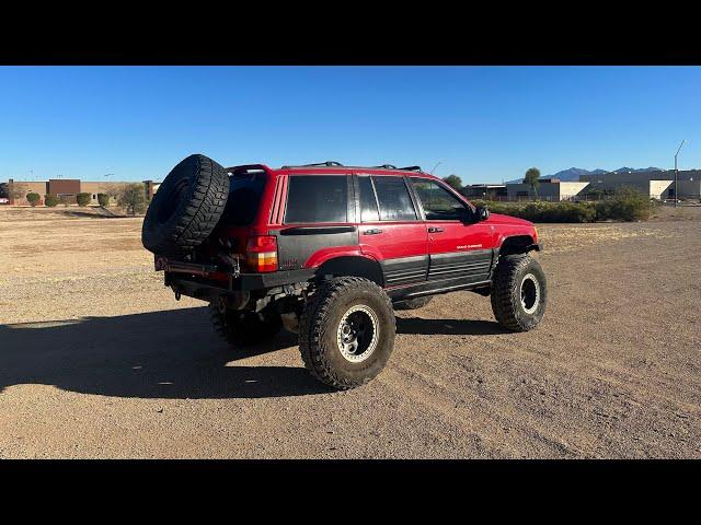 The Jeep zj grand Cherokee is now on 37s  | I am thinking about selling it 