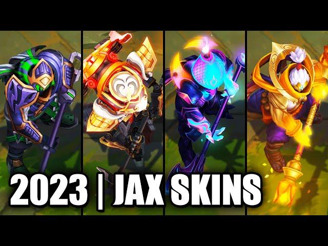 ALL JAX SKINS SPOTLIGHT 2023 Midscope Update | League of Legends