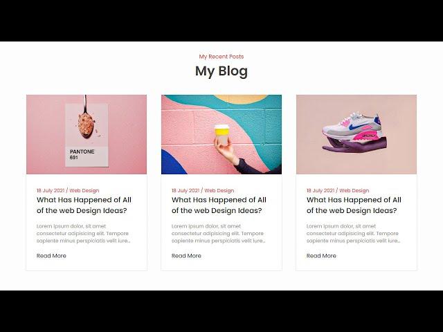 How To Create A Blog Section Using HTML and CSS